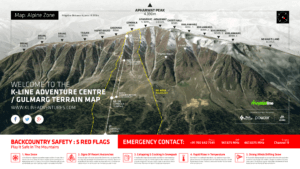 K-Line Adventures Gulmarg Terrain Map Alpine Zone